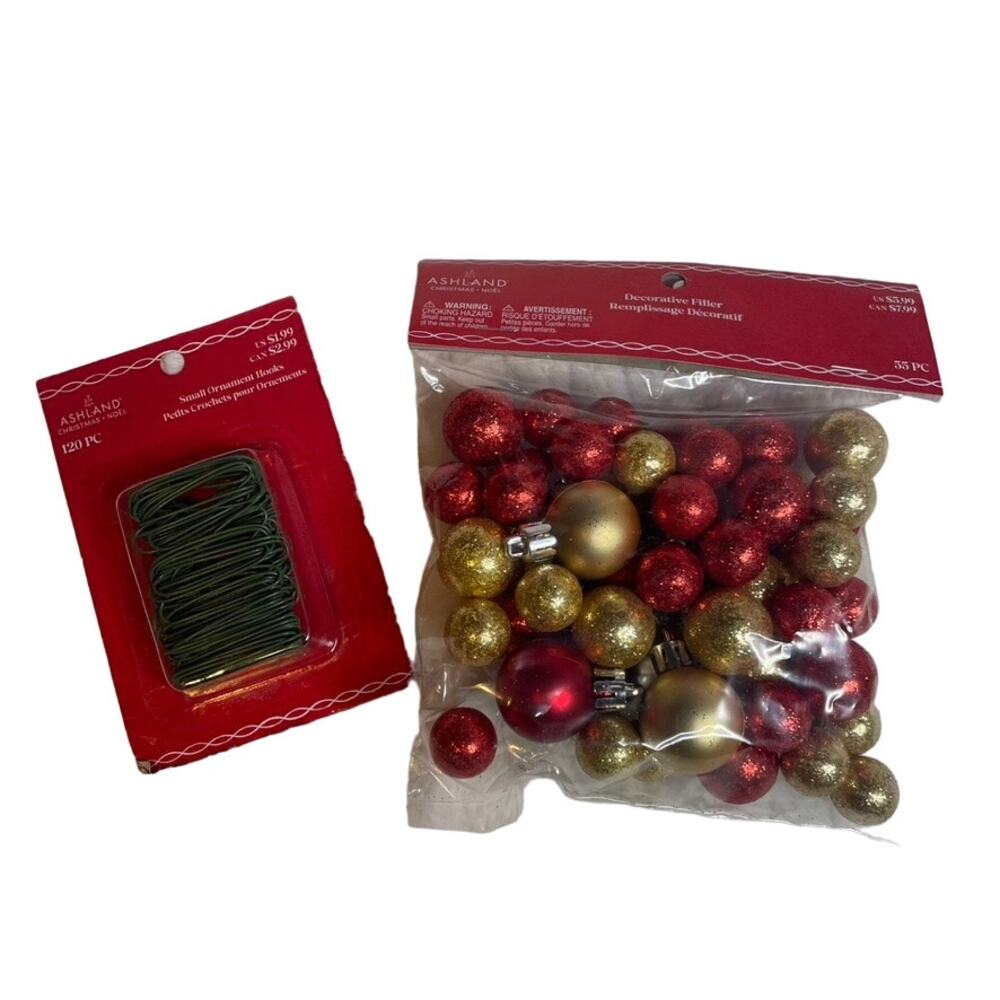 Unbranded Christmas Holiday Filler‎ Ornament Hangers Green Red Gold Decor New